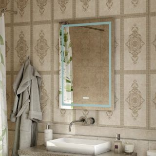 Зеркало с подсветкой Continent Verte ЗЛП681 с датчиком движения 70см